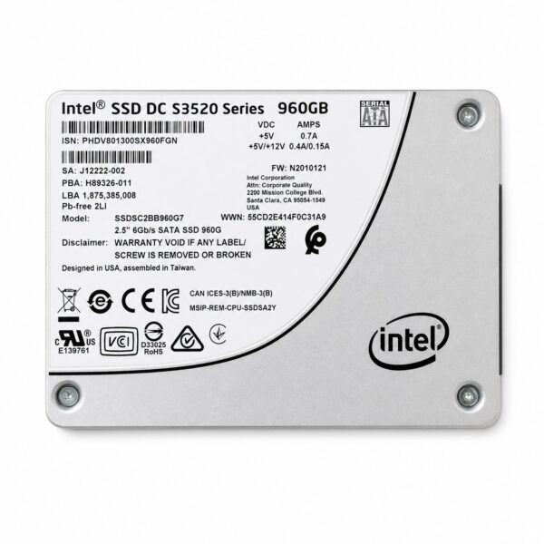 Intel SSD DC S3520 Series SSDSC2BB960G7