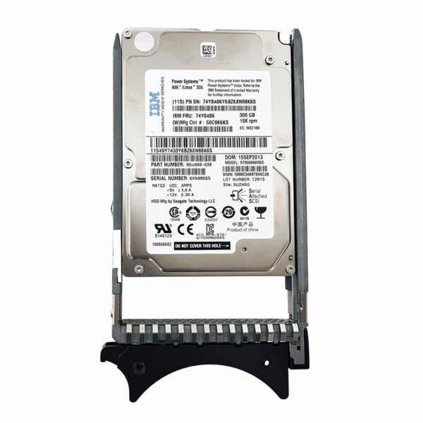 manual-16a6118c-0 IBM 74Y6496 300GB 2.5" 15K RPM SAS HDD Hard Disk Drives