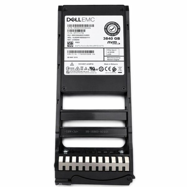 manual-2f42c3be-0 Dell EMC 3.84TB NVMe U.2 G3 x4 2.5" SSD HUSMR7638BDP3Y1 118000588-04
