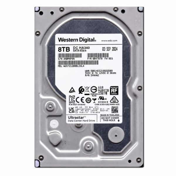 Western Digital Ultrastar  8TB SATA 6 Gb/s