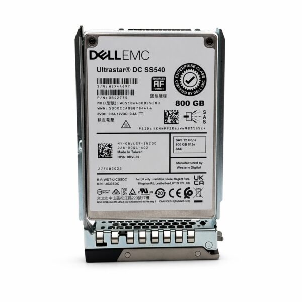 manual-4c655006-1 Dell EMC 800GB SAS SSD 12Gb/s 2.5" 512e 06VJC9 WUSTR6480BSS200 SS540