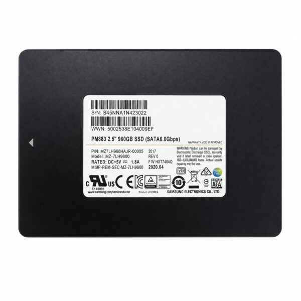 Samsung PM883 960 GB SATA III (6.0 Gb/s) MZ7LH960HAJR-00005