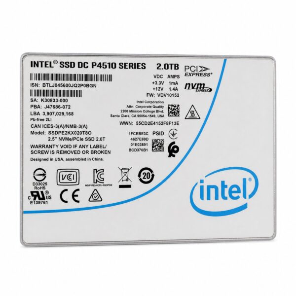 Intel SSD DC P4510 Series SSDPE2KX020T801