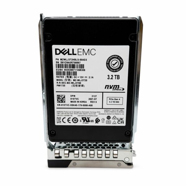 manual-7e55898f-0 Dell Samsung PM1735 3.2TB U.2 NVMe PCIe Gen4 SSD MZ-WLJ3T20