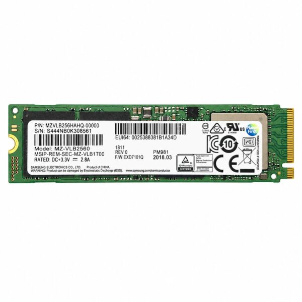 Samsung PM981a 256GB Client SSD