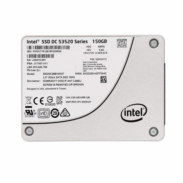 Intel SSD DC S3520 Series (150GB, 2.5-inch) SSDSC2BB150G7