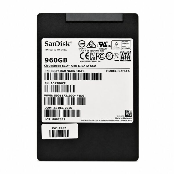 SanDisk / Western Digital SDLF1DAR-960G SDLF1DAR-960G