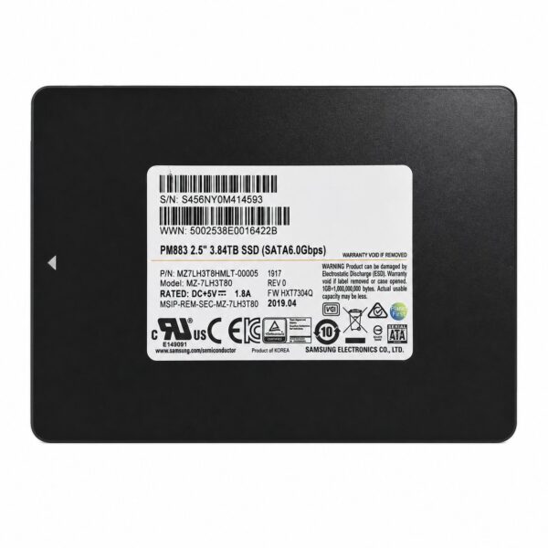 Samsung PM883 Series 3.84 TB SATA 6.0 Gbps
