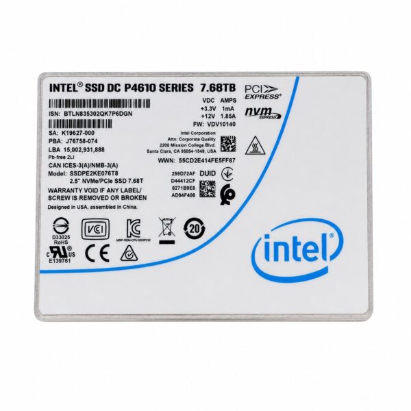 Intel SSD D7-P5510 Series SSDPE2KE076T801