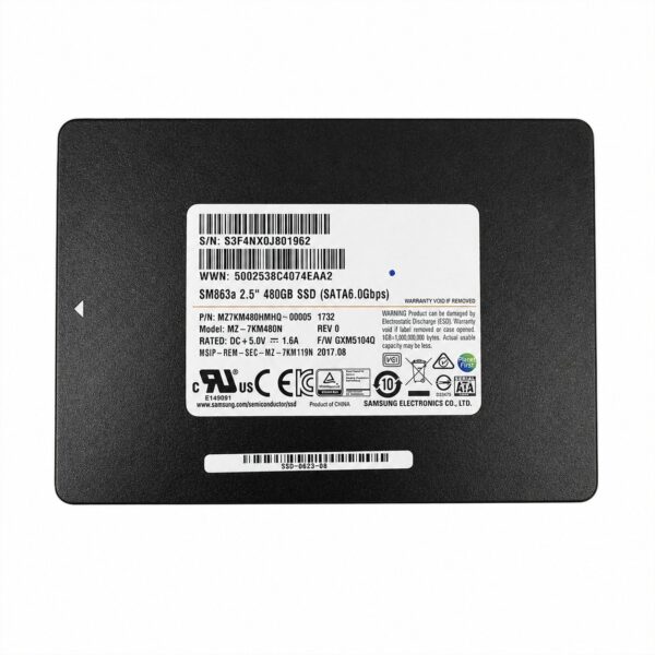 manual-b2f9e49b-0 Samsung SM863 Series 480 GB SATA 6.0 Gbps (SATA III)