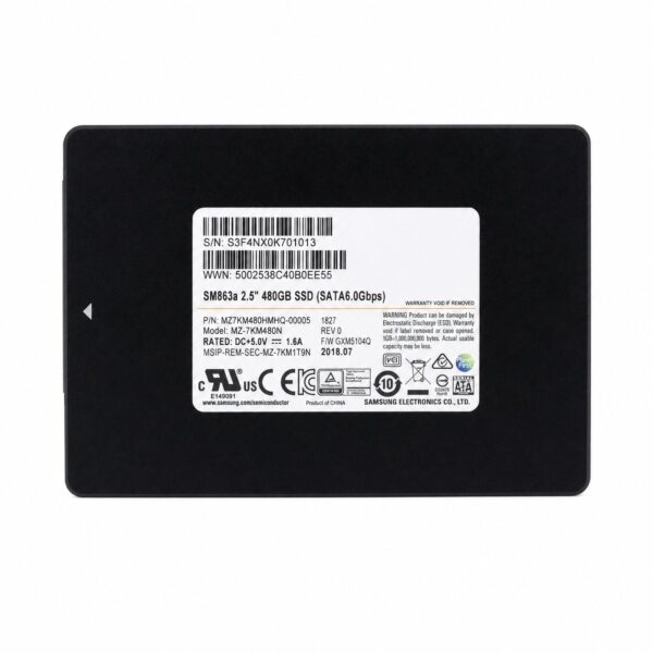 manual-b2f9e49b-1 Samsung SM863 Series 480 GB SATA 6.0 Gbps (SATA III)