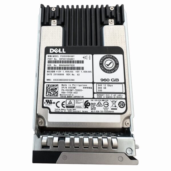 manual-c52718cb-0 DELL 0503M7 960GB SAS 2.5" 12Gb/s Mix Use SSD 503M7 PX05SVB096Y
