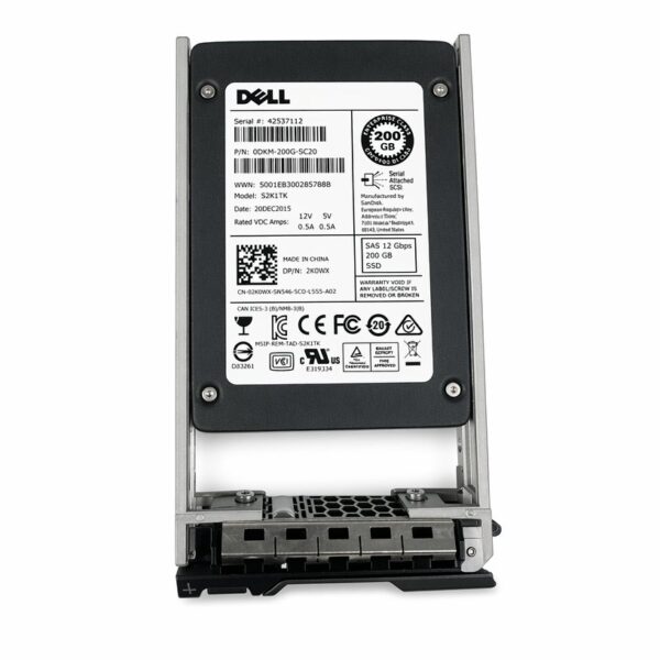 manual-d0d862dc-0 Dell 2XR0K 02XR0K 200GB SAS 12Gbps 2.5" Enterprise SSD