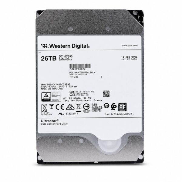 manual-dcab10bb-3 Western Digital Ultrastar DC HC590 26 TB SATA 6 Gb/s