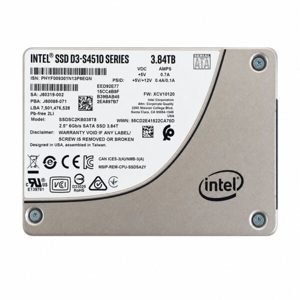 manual-dfacd3ca-2 Intel SSD D3-S4510 Series (3.84TB, 2.5in SATA 6Gb/s) SSDSC2KB038T8