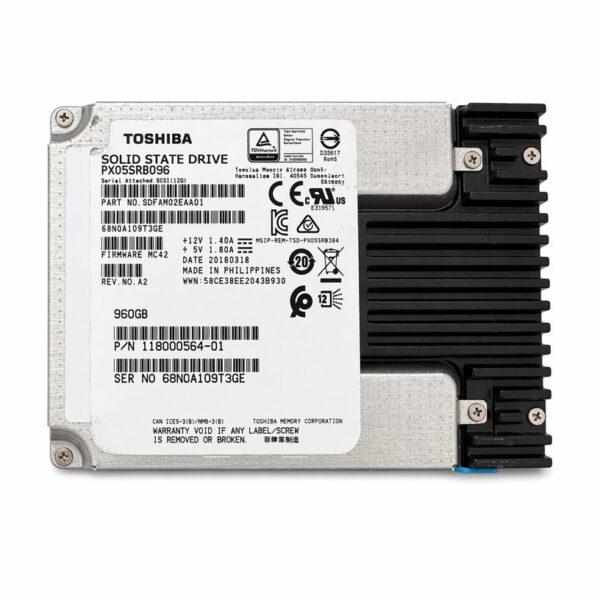 manual-e93c24c8-0 Toshiba PX05SRB096 960GB 2.5" SAS 12Gb/s SSD PLP Read Intensive MLC