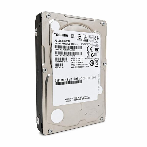 manual-f14fd337-0 Toshiba AL13SXB600N 2.5" 600GB 15K RPM 6Gbps SAS HDD Drive PN: HDEAE00JAA51